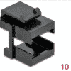 DELOCK 86806 - Keystone Abdeckung für LWL Kupplungen