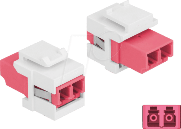 DELOCK 86818 - Keystone Modul LC Duplex Buchse > Buchse