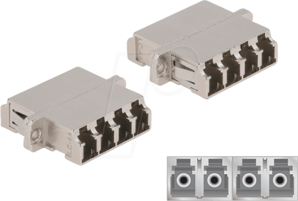 DELOCK 86875 - LWL Kupplung LC/LC Quad