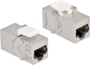 DELOCK 86996 - Keystone Modul RJ45 Buchse zu RJ45 Buchse Cat.6A