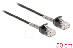 DELOCK 87015 - Patchkabel RJ45 Cat.6a UTP mit Knickschutz 0