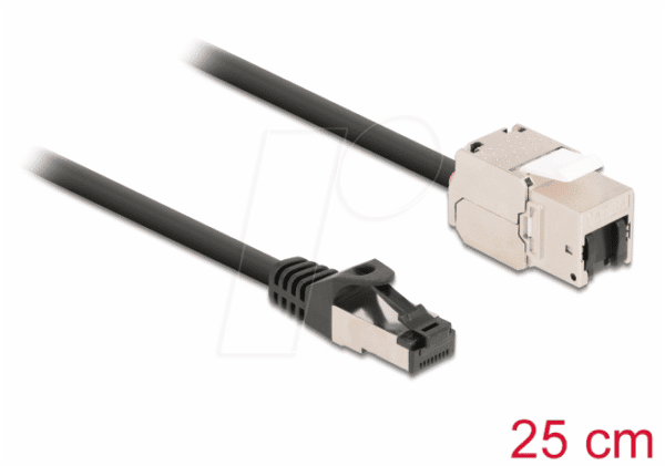 DELOCK 87022 - Keystone Modul RJ45 Buchse  > Stecker mit Kabel