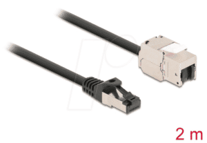 DELOCK 87028 - Keystone Modul RJ45 Buchse  > Stecker mit Kabel