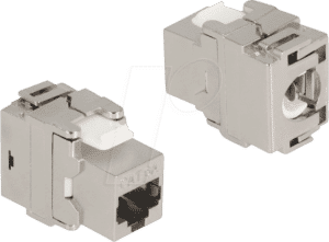 DELOCK 87036 - Keystone Modul RJ45 Buchse > LSA Cat.6A 180° werkzeugfrei