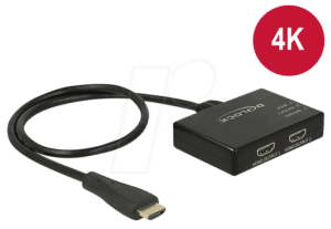 DELOCK 87700 - Splitter HDMI Stecker > 2 x HDMI Buchse 4K