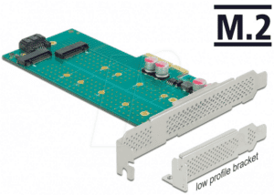 DELOCK 89047 - Konverter PCIe x4 > 2 x M.2 NVMe