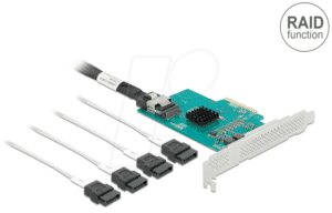 DELOCK 89051 - PCIe x4 > 4 x SATA III