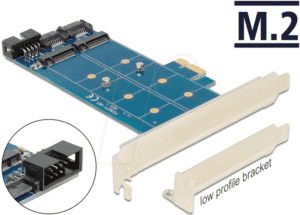 DELOCK 89374 - Konverter PCIe x1 > 2x M.2 NGFF