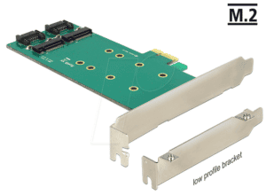 DELOCK 89473 - Konverter PCIe Karte > 2 x M.2 an SATA