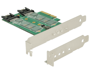 DELOCK 89518 - PCIe x4 > 3x M.2 Low Profile