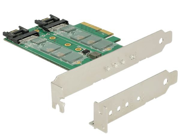 DELOCK 89518 - PCIe x4 > 3x M.2 Low Profile