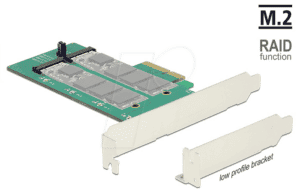 DELOCK 89536 - Konverter PCIe Karte > 2 x M.2 Raid an SATA