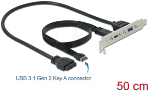 DELOCK 89934 - 1 x USB Type-C und 1 x USB Typ-A Port