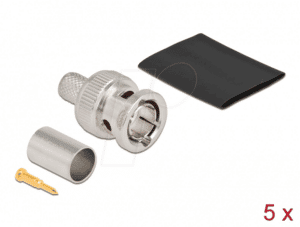 DELOCK 90026 - BNC Stecker zum Crimpen RG6