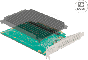 DELOCK 90054 - PCIe x16 > 4 x M.2 Key M NVMe