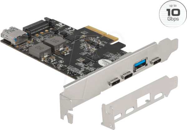 DELOCK 90060 - PCIe x4 > 3 x ext. USB 3.1 C