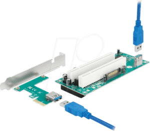 DELOCK 90066 - Konverter PCIe x1 Karte > 2 x intern PCI