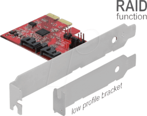 DELOCK 90406 - 2 Port SATA PCI Express Karte mit RAID 1