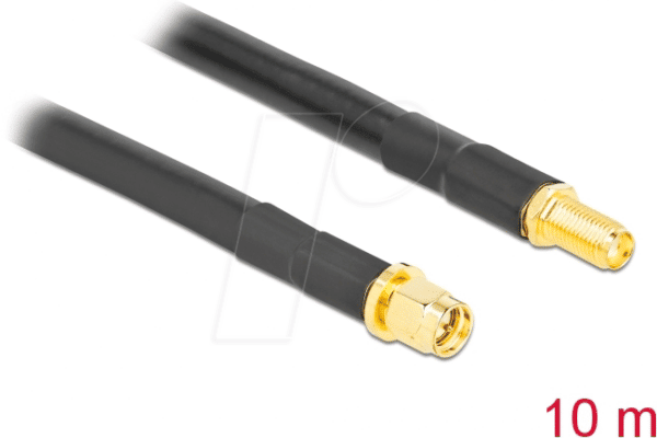 DELOCK 90459 - SMA Stecker zu SMA Buchse LMR/CFD300 10 m