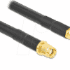 DELOCK 90464 - RP-SMA Stecker zu RP-SMA Buchse LMR/CFD300 2 m