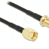 DELOCK 90465 - RP-SMA Stecker zu RP-SMA Buchse LMR/CFD100 10 m