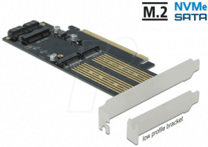 DELOCK 90486 - PCIe x16 > 2 x M.2 Key B +  1 x mSATA