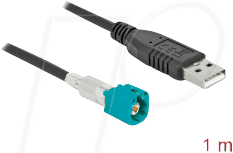 DELOCK 90490 - KFZ - HSD Z Stecker auf USB A Stecker