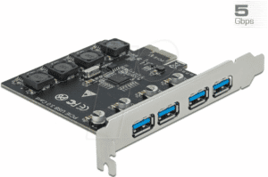 DELOCK 90509 - PCIe x1 > 4x extern USB 3.0 A