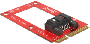 DELOCK 95240 - Konverter mSATA > 1 x SATA 7 Pin Buchse