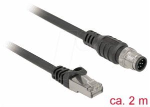 DELOCK 84923 - Kabel RJ45 Stecker > M12 Stecker  2 m