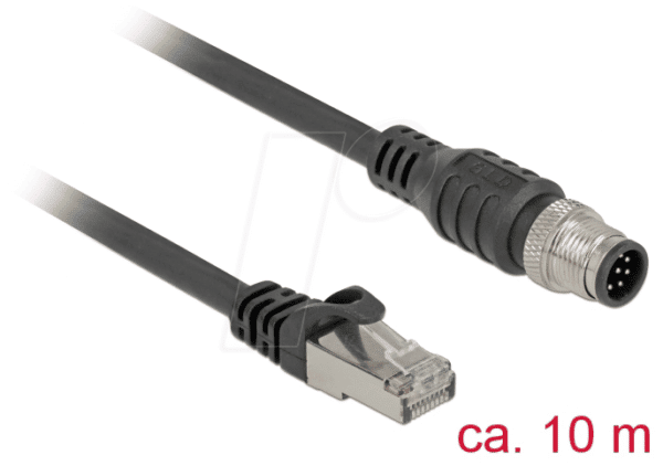 DELOCK 84926 - Kabel RJ45 Stecker > M12 Stecker 10 m