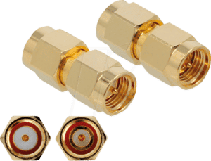 DELOCK 89970 - Adapter SMA Stecker > SMA Stecker