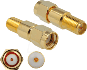 DELOCK 89993 - Adapter RP-SMA Stecker > RP-SMA Buchse