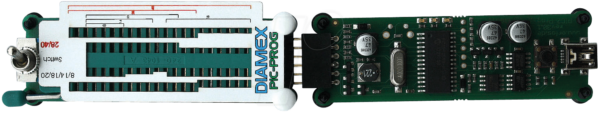 DIAMEX PIC KIT - Universal-Programmer für PICs mit Schwenkhebler