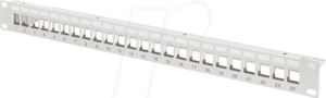 DIGITUS DN91410 - 19'' Patchpanel für 24x Keystone Module