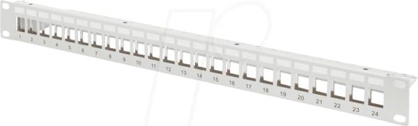 DIGITUS DN91410 - 19'' Patchpanel für 24x Keystone Module