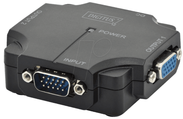 DIGITUS 41120-1 - Monitor-VGA-Splitter für 2 Monitore