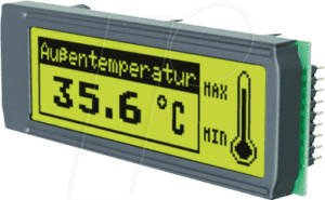 LCD 122 DIP - Grafikmodul Anschluss an 8-bit Datenbus