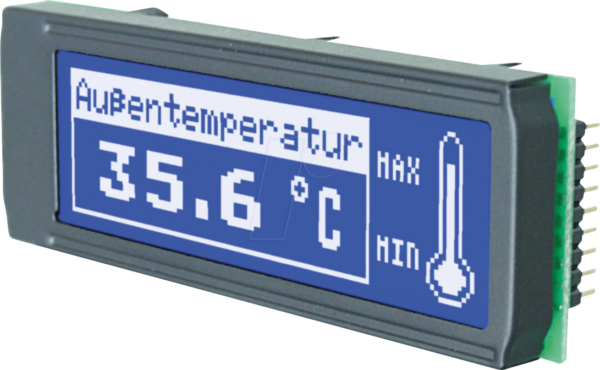 LCD 122BL DIP - LCD DIP-Grafikmodul