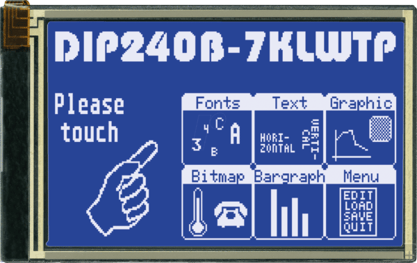 LCD 240BL DIP - LCD DIP-Grafikmodul