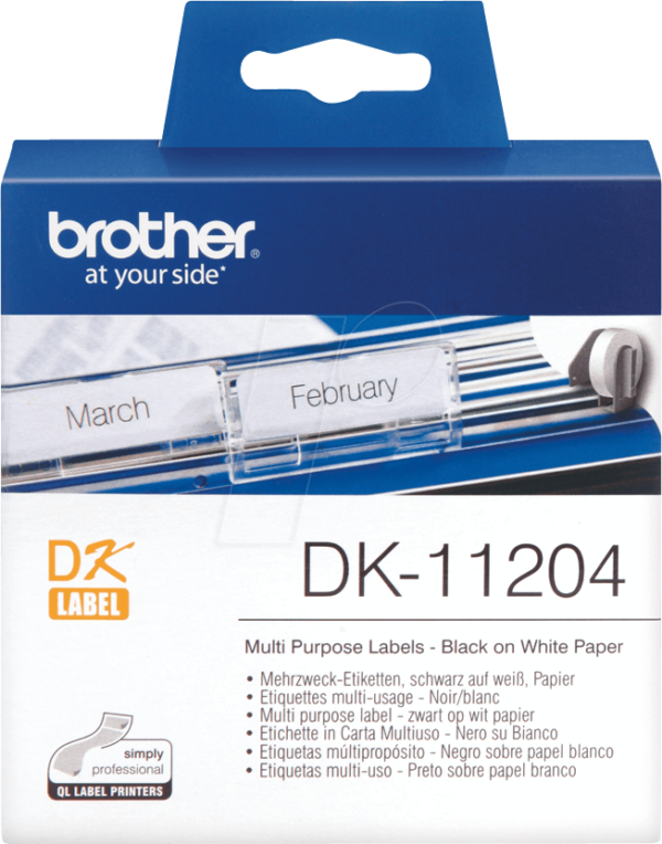BRO DK11204 - Mehrzweck-Etiketten
