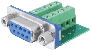 DELOCK 65268 - Sub-D 9 Pin Buchse > Terminalblock 10 Pin