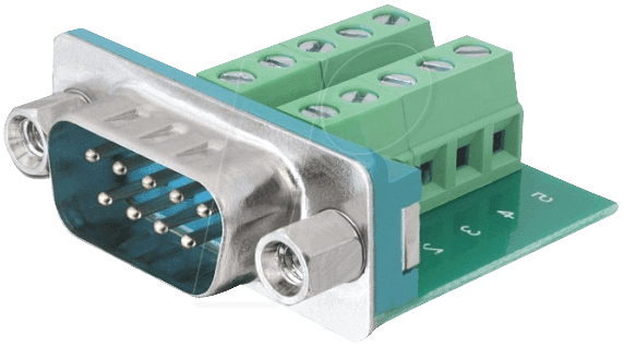 DELOCK 65269 - Sub-D 9 Pin Stecker > Terminalblock 10 Pin