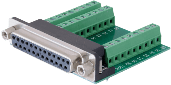 DELOCK 65317 - Sub-D 25 Pin Buchse > Terminalblock 27 Pin