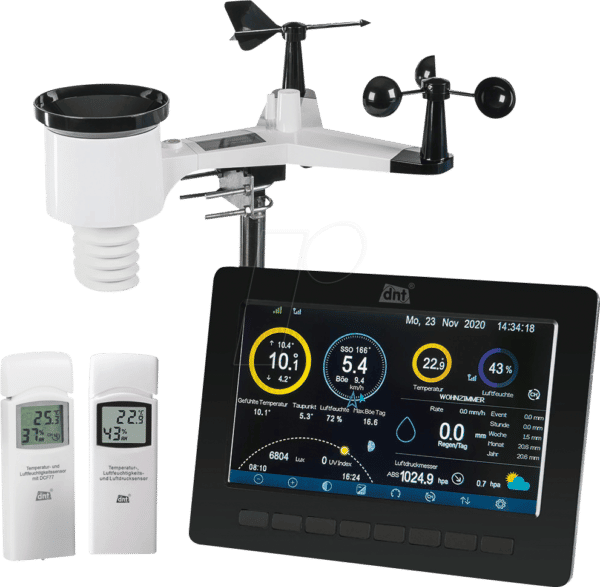 DNT WS PRO + SEN - Smarte Wetterstation + Zusatz-Thermo-/Hygrosensor