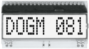 EA DOGM081W-A - LCD-Textmodul