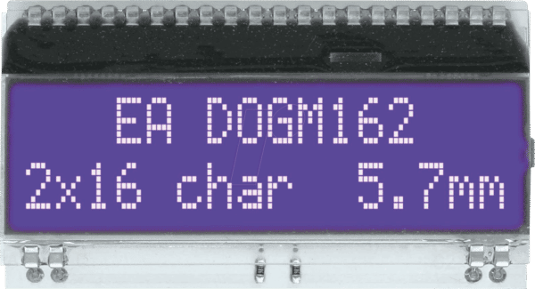 EA DOGM162B-A - LCD-Textmodul