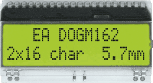 EA DOGM162L-A - LCD-Textmodul