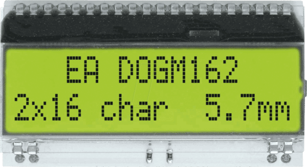 EA DOGM162L-A - LCD-Textmodul