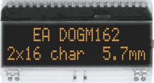 EA DOGM162S-A - LCD-Textmodul